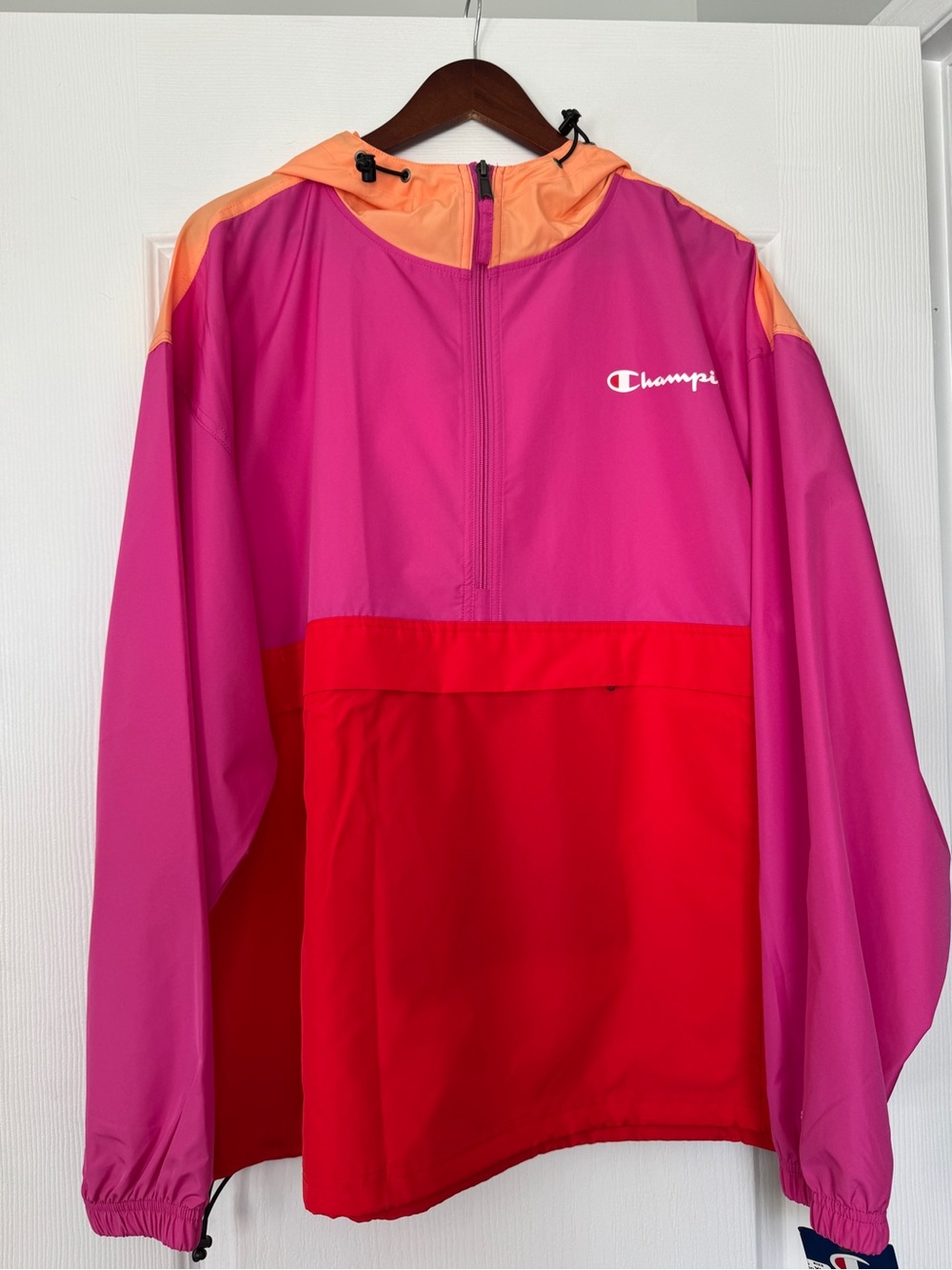 Champion Colorblock windbreaker women’s. Packable